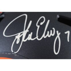 John Elway Autographed Denver Broncos F/S 2024 Helmet Beckett Witness 50235