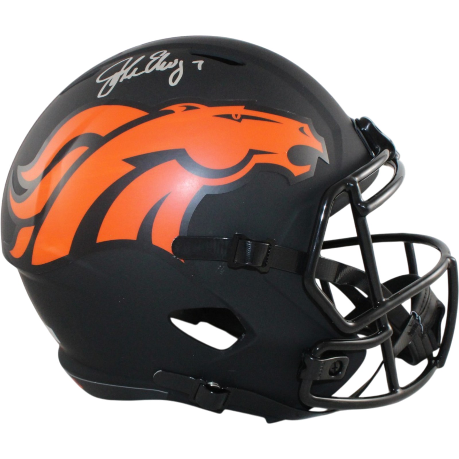 John Elway Autographed Denver Broncos F/S Eclipse Helmet Beckett Witness 55191