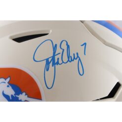 John Elway Autographed Denver Broncos SpeedFlex Retro Helmet Beckett WIT 55391