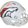 John Elway Autographed Denver Broncos Flat White Replica Helmet JSA 26007