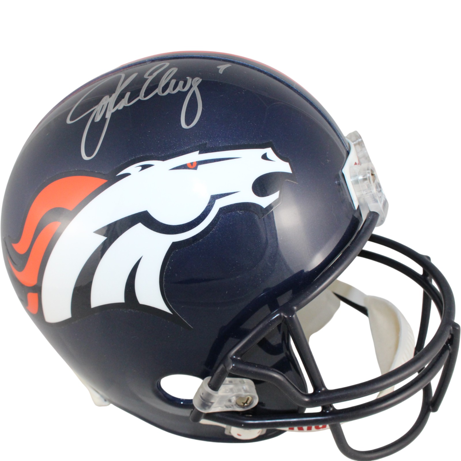 John Elway Autographed/Signed Denver Broncos F/S VSR4 Helmet Beckett 53746