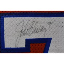 John Elway Autographed Denver Broncos Wilson Sz 44 Orange Jersey Beckett 52845