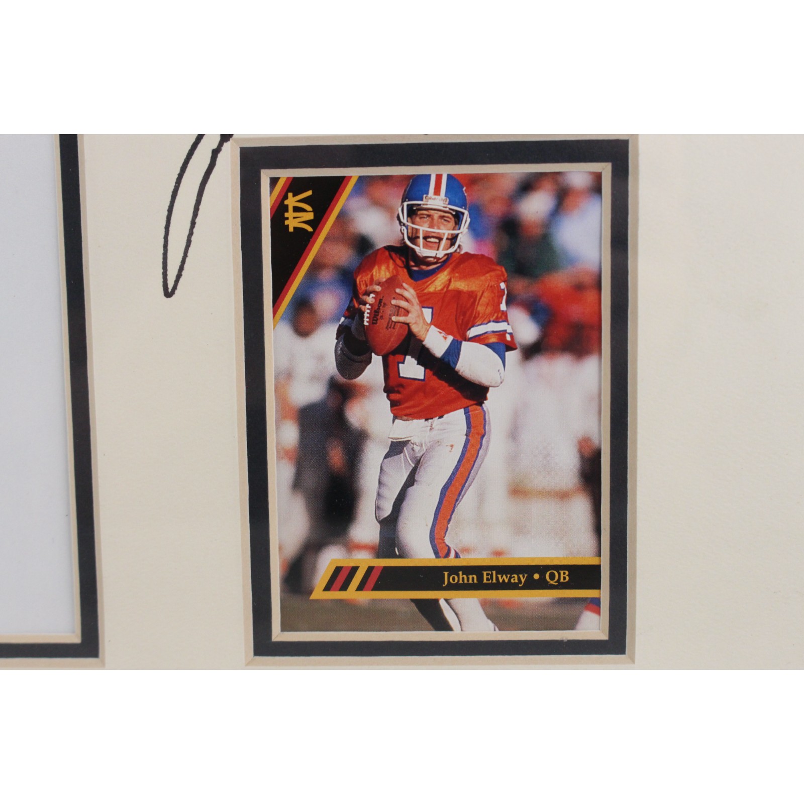 John Elway Autographed Denver Broncos Matted Photo and Card Beckett 51530 4 John Elway Autographed Denver Broncos Matted Photo and Card Beckett 51530