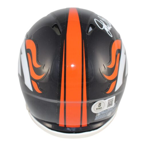 John Elway Signed Denver Broncos 97-23 Speed Mini Helmet Beckett 50994
