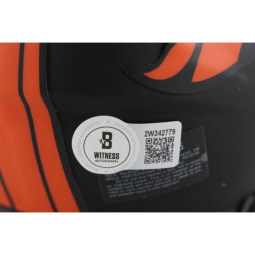 John Elway Autographed Denver Broncos Eclipse Mini Helmet Beckett Witness 50199