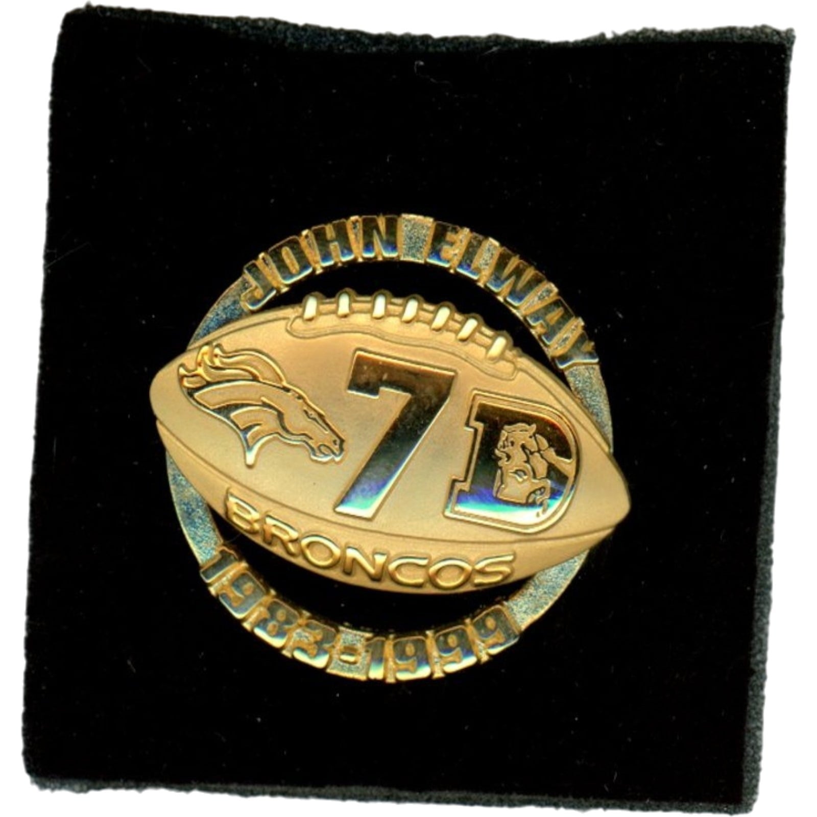 John Elway Denver Broncos Peter Davis 1999 Limited Edition Lapel Pin 58013
