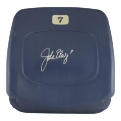 John Elway Signed Denver Broncos Invesco Field Blue Seat Back BAS 50986