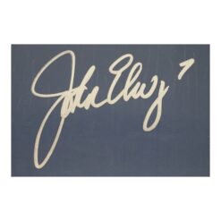 John Elway Signed Denver Broncos Invesco Field Blue Seat Back BAS 50986