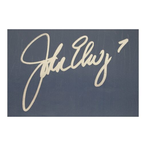 John Elway Signed Denver Broncos Invesco Field Blue Seat Back BAS 50986