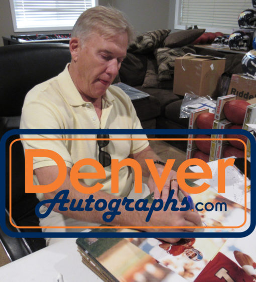 John Elway Autographed/Signed Denver Broncos 8x10 Photo BAS 25311 PF