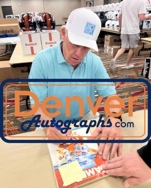 John Elway Autographed 11/13/1983 Gameday Program HOF Beckett 50985