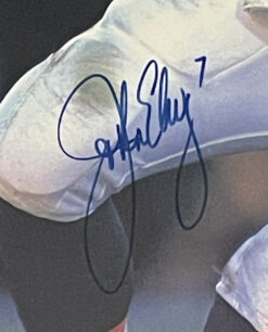 John Elway Signed Denver Broncos 24x36 Wood Sign Poster Beckett 44989