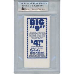 John Elway Autographed Denver Broncos 12/11/83 Ticket 1st Comeback Beckett 50998