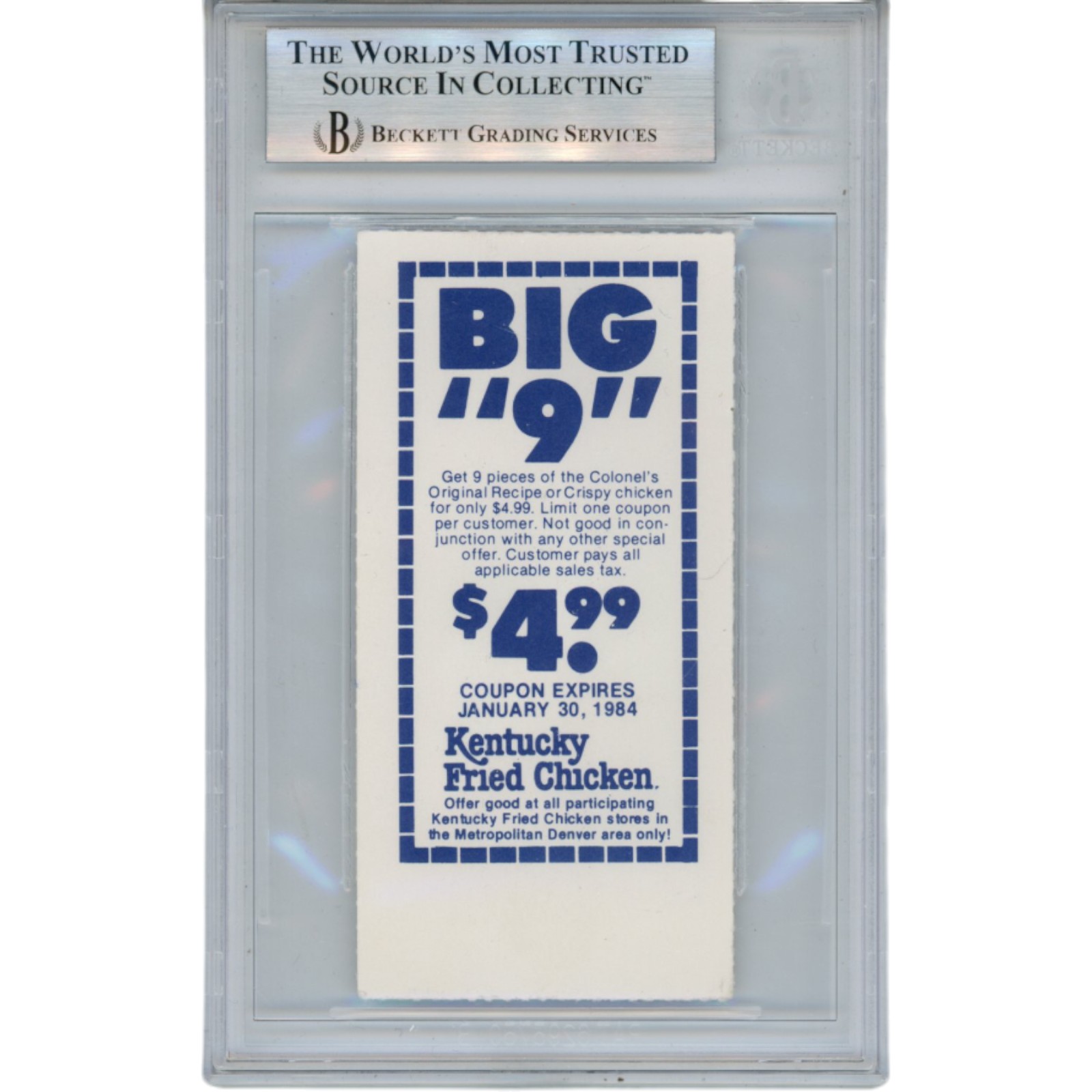 John Elway Autographed Denver Broncos 12/11/83 Ticket 1st Comeback Beckett 50998 2 John Elway Autographed Denver Broncos 12/11/83 Ticket 1st Comeback Beckett 50998