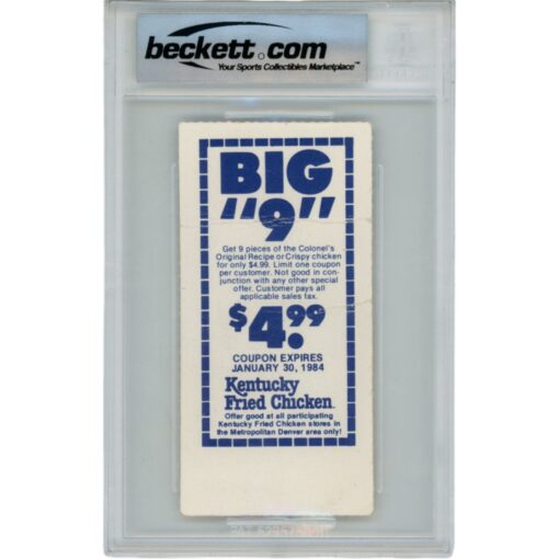 John Elway Autographed Denver Broncos 1st Comeback Win Ticket Stub Beckett 48168