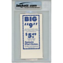 John Elway Autographed Denver Broncos 11/18/1984 Ticket Stub 5 TDs Beckett 48166