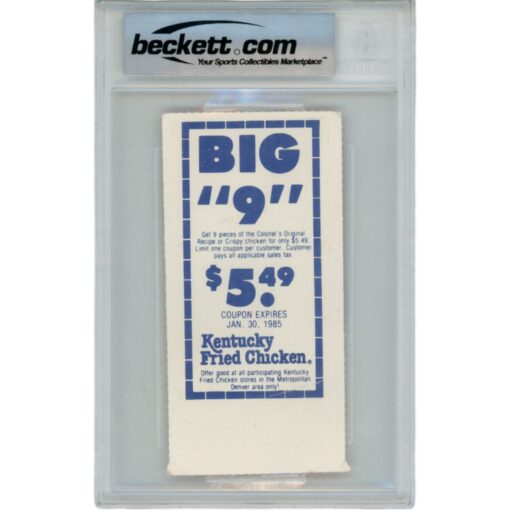 John Elway Autographed Denver Broncos 11/18/1984 Ticket Stub 5 TDs Beckett 48166