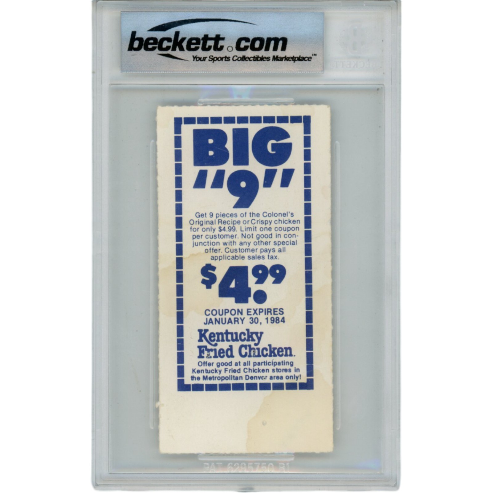 John Elway Autographed Denver Broncos 11/20/1983 Ticket Stub Beckett 48164