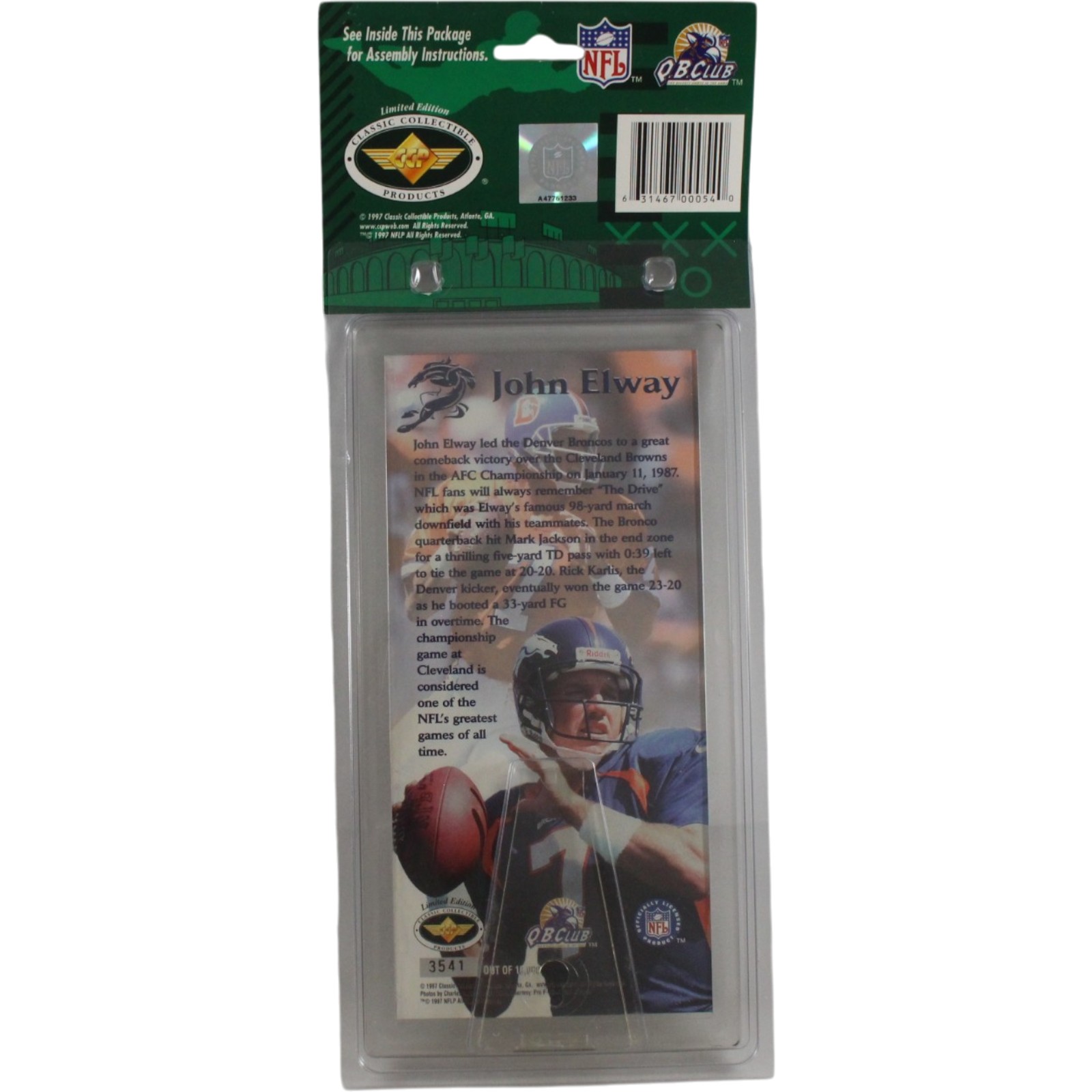 John Elway Denver Broncos NFL 1997 The Drive Commemorative Ticket 55335 2 John Elway Denver Broncos NFL 1997 The Drive Commemorative Ticket 55335