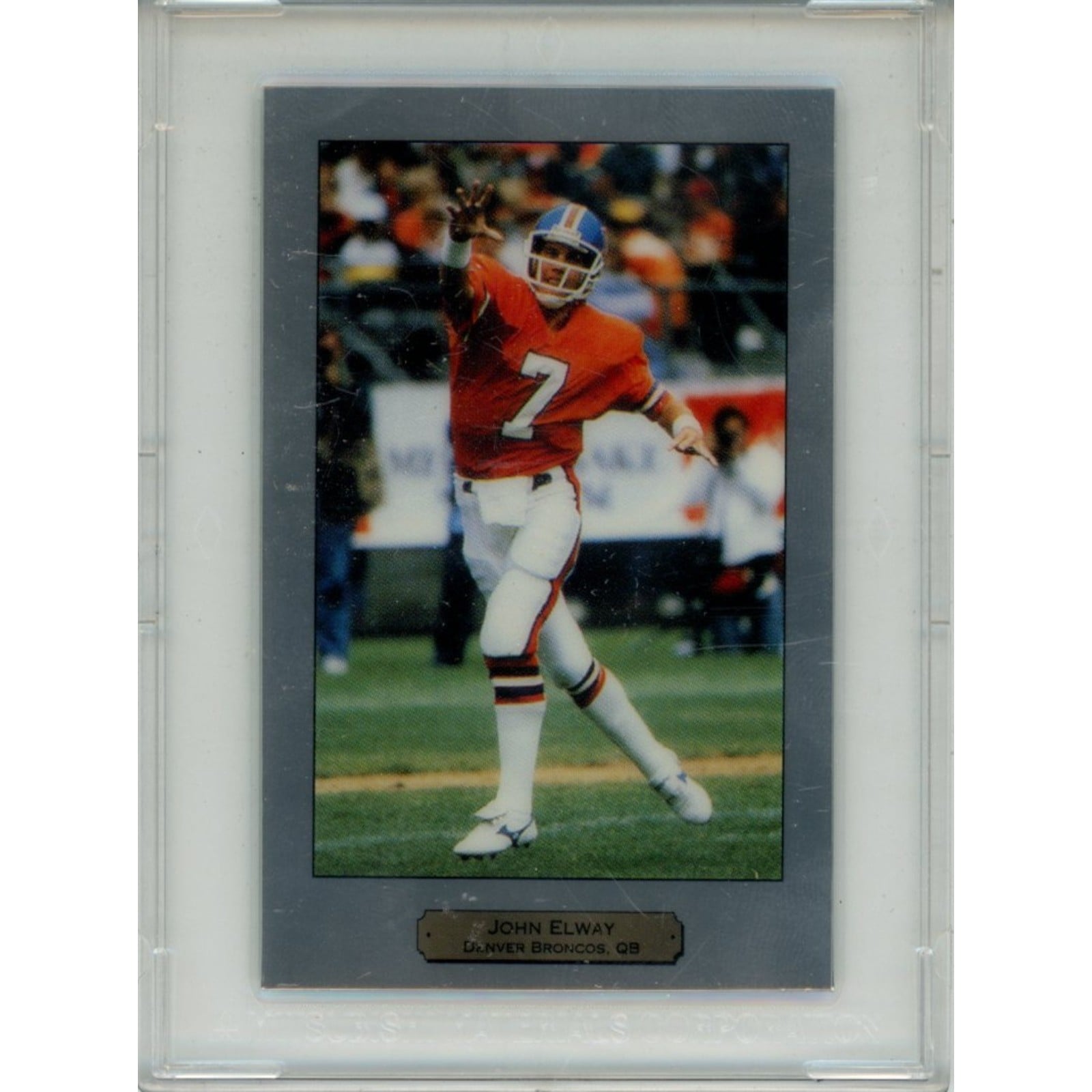 John Elway Denver Broncos 1992 PM Platinum QB Series 999.5 Fine Card 57492