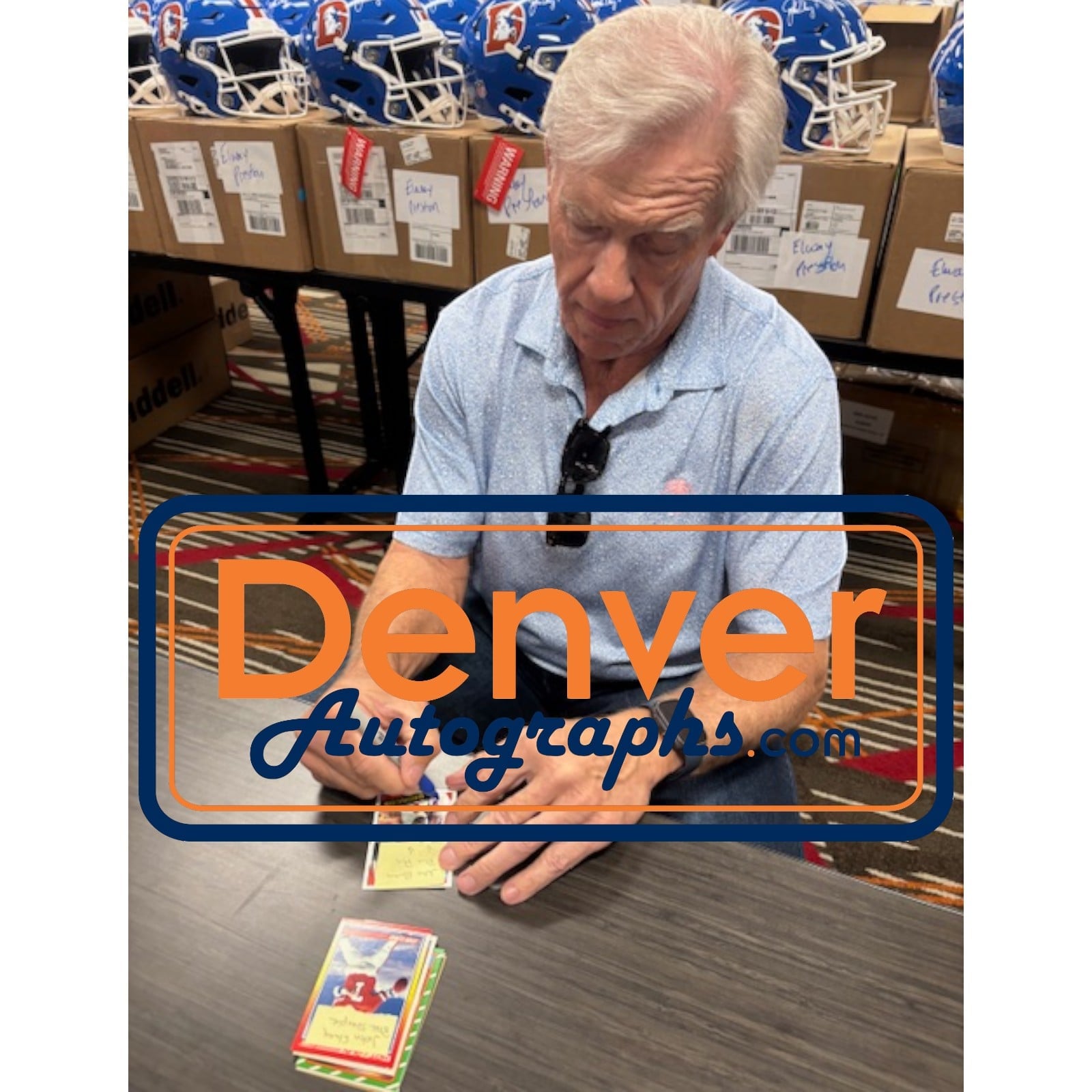 John Elway Autographed/Signed Denver Broncos Trading Card HOF 84 Topps PSA 55242 3 John Elway Autographed/Signed Denver Broncos Trading Card HOF 84 Topps PSA 55242