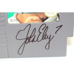 John Elway Autographed NES Cartridge Elway's Quarterback Beckett 54563