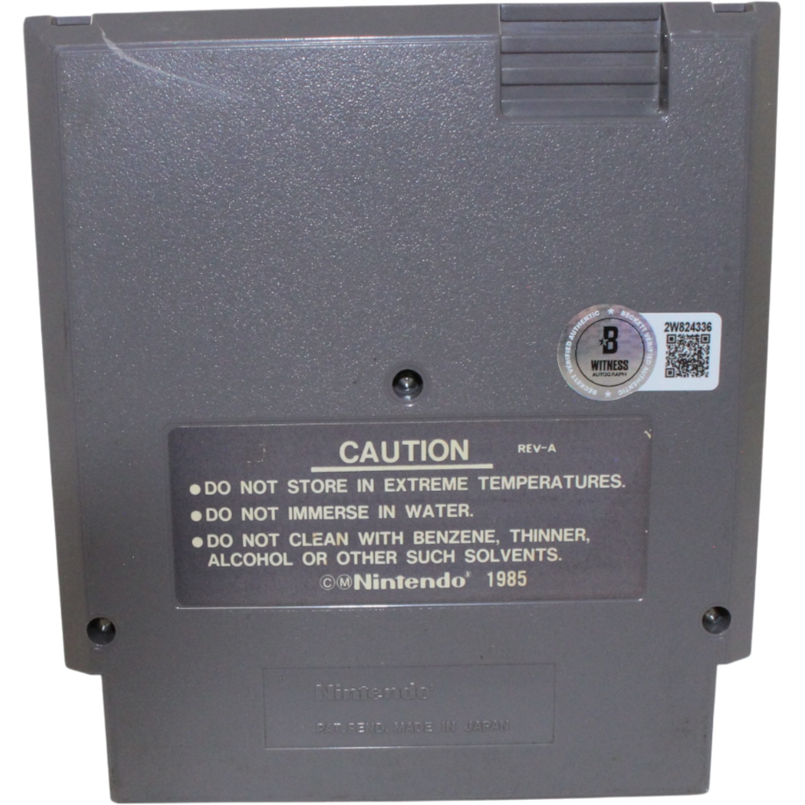 John Elway Autographed NES Cartridge Elway's Quarterback Beckett 54563 3 John Elway Autographed NES Cartridge Elway's Quarterback Beckett 54563