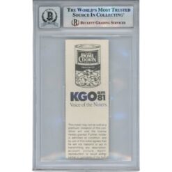 Joe Montana John Elway San Francisco 49ers 10/29/90 Ticket Slab Beckett 49958