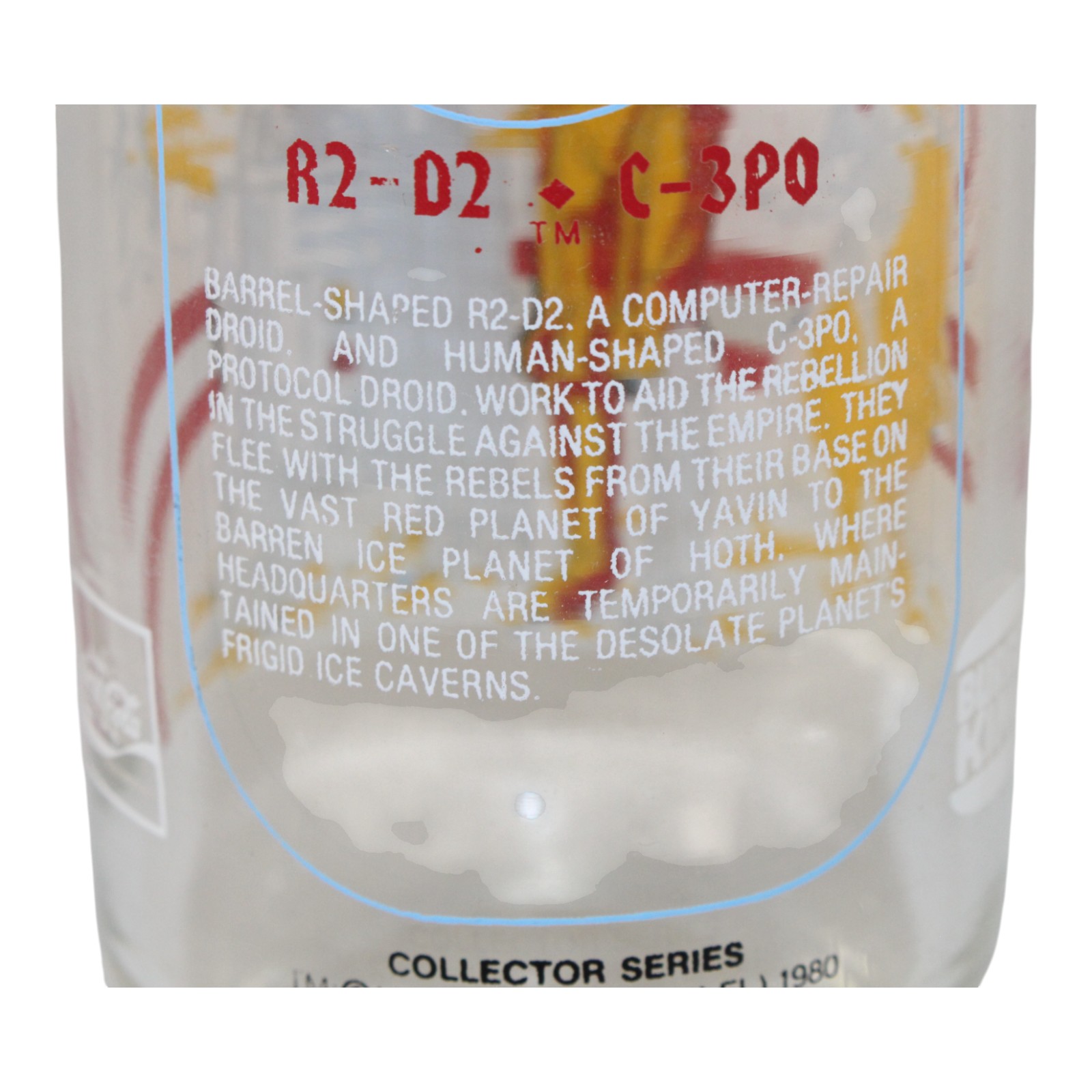 Empire Strikes Back 1980 Star Wars Burger King Glass R2-D2 & C-3P0 51172 3 Empire Strikes Back 1980 Star Wars Burger King Glass R2-D2 & C-3P0 51172