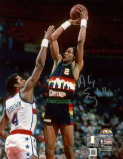 Alex English Autographed Denver Nuggets 8X10 Photo Beckett 