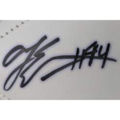 AJ Epenesa Autographed/Signed Iowa Hawkeyes Logo Football Beckett Witness 50258