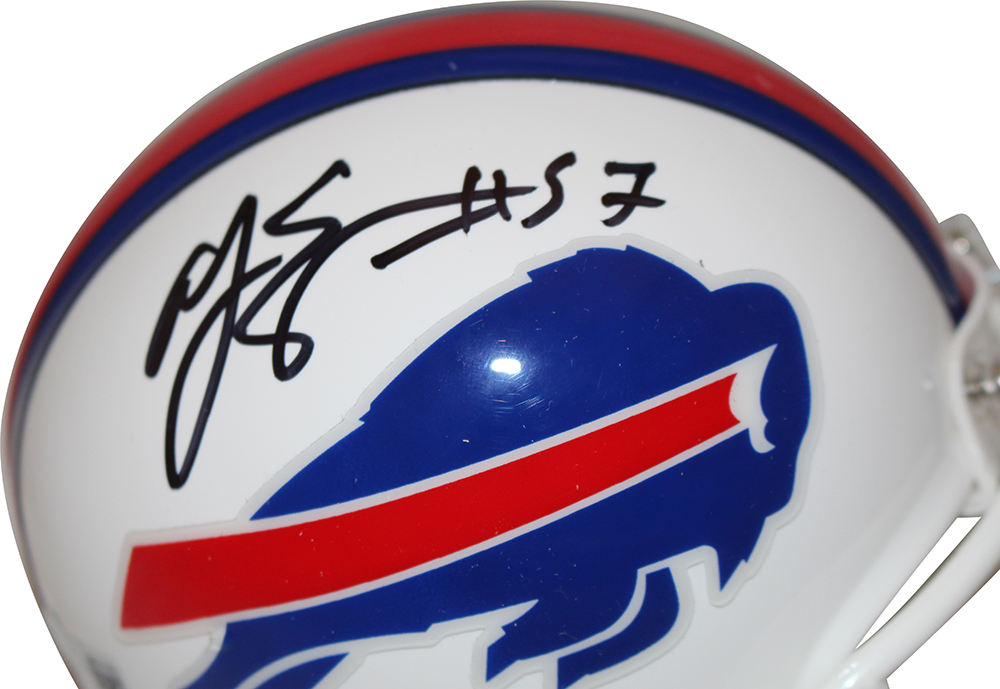 A.J. Epenesa Autographed Buffalo Bills 2021 VSR4 Mini Helmet Beckett