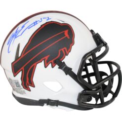 AJ Epenesa Autographed Buffalo Bills Lunar Mini Helmet Beckett Witness 50256