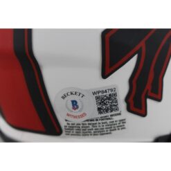 AJ Epenesa Autographed Buffalo Bills Lunar Mini Helmet Beckett Witness 50256