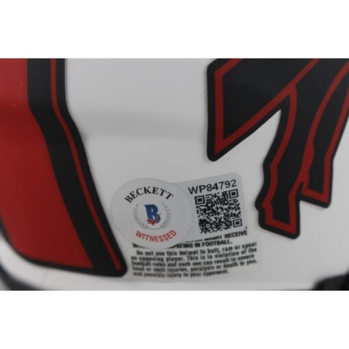 AJ Epenesa Autographed Buffalo Bills Lunar Mini Helmet Beckett Witness 50256