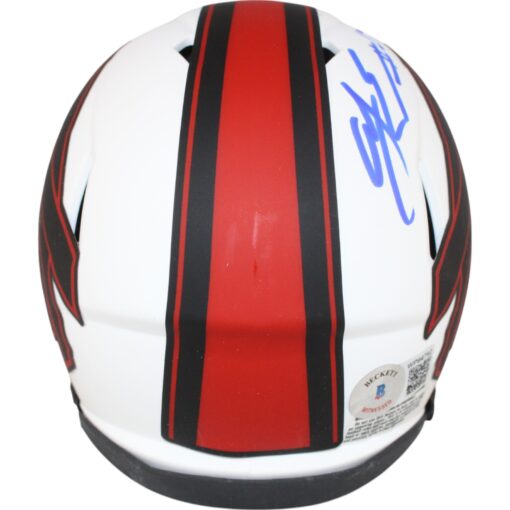AJ Epenesa Autographed Buffalo Bills Lunar Mini Helmet Beckett Witness 50256