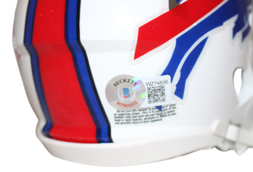 AJ Epenesa Autographed/Signed Buffalo Bills Speed Mini Helmet Beckett