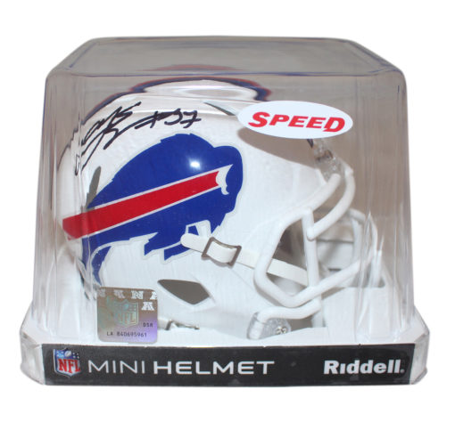 AJ Epenesa Autographed/Signed Buffalo Bills Speed Mini Helmet Beckett