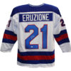 Mike Eruzione Autographed/Signed USA Hockey White XL Jersey JSA 11202