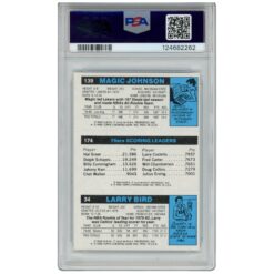 Larry Bird Magic Johnson Julius Erving Signed 1980 Topps PSA 4 Auto10 Slab 53258