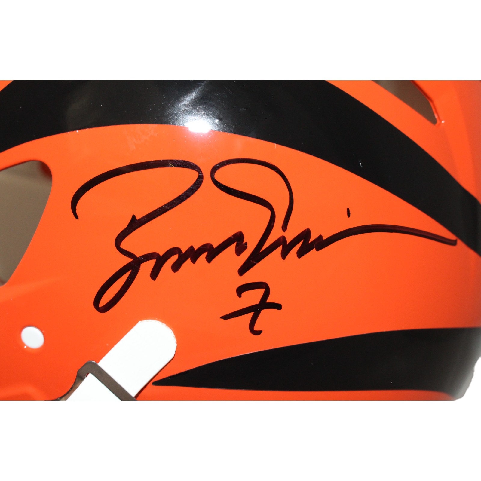 Boomer Esiason Signed Cincinnati Bengals Authentic Helmet BAS