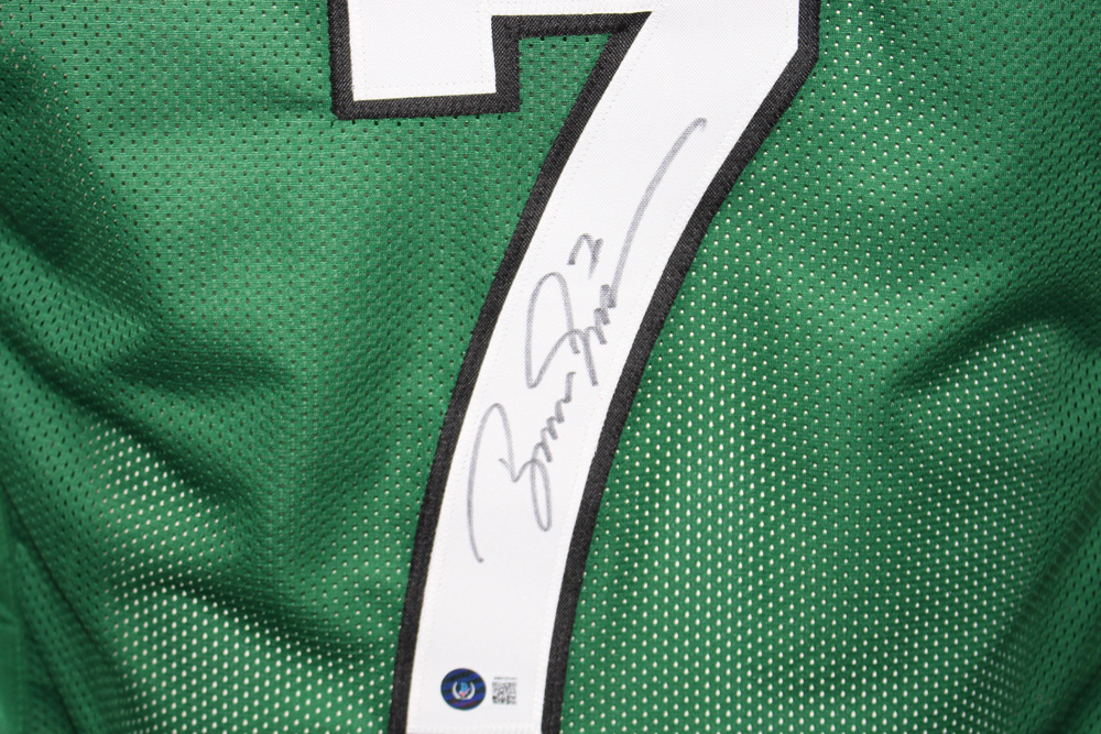 Boomer Esiason Autographed/Signed Pro Style Green XL Jersey Beckett