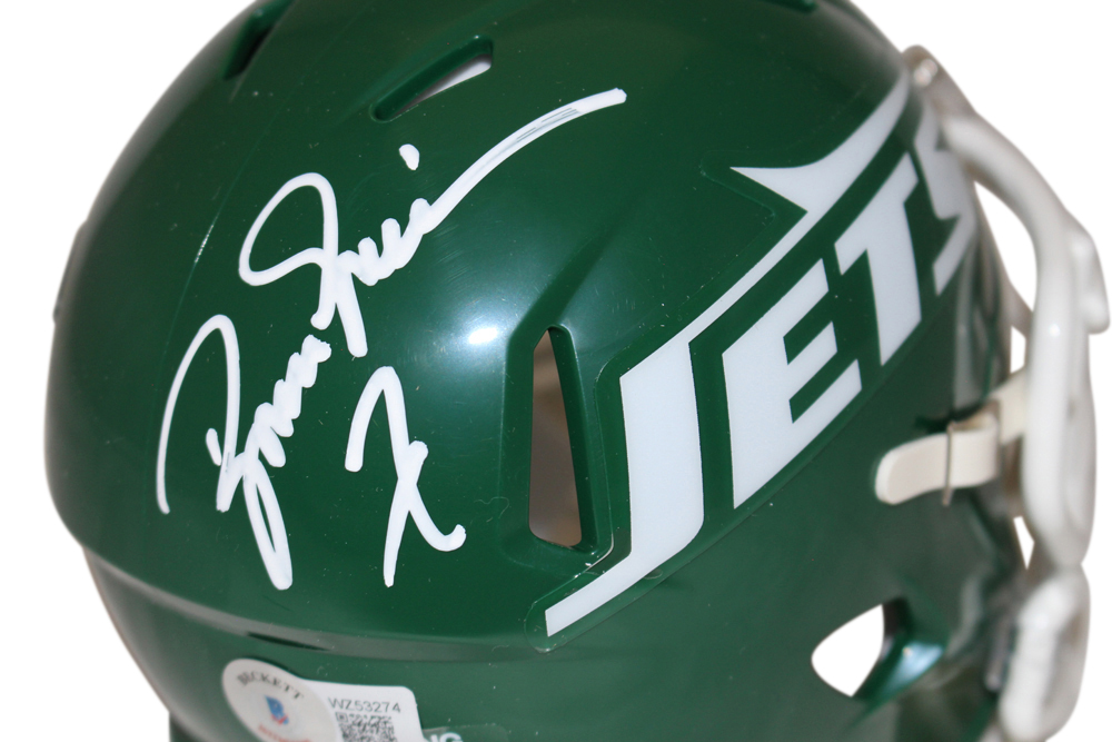 Boomer Esiason Signed New York Jets 1978-89 Speed Mini Helmet Beckett