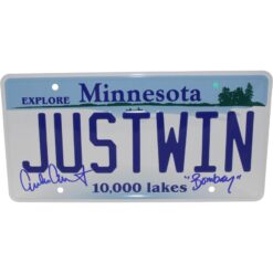 Emilio Estevez Autographed The Mighty Ducks License Plate Bombay Beckett 54564