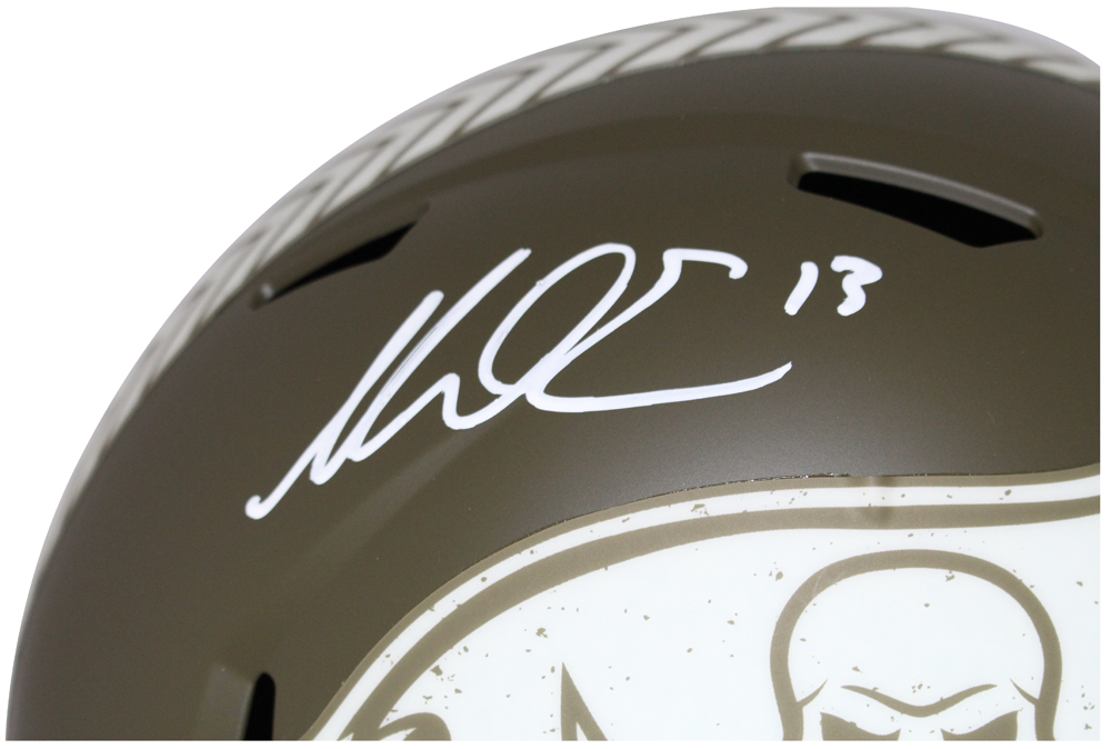 Mike Evans Signed Tampa Bay Salute F/S Helmet Beckett 41040