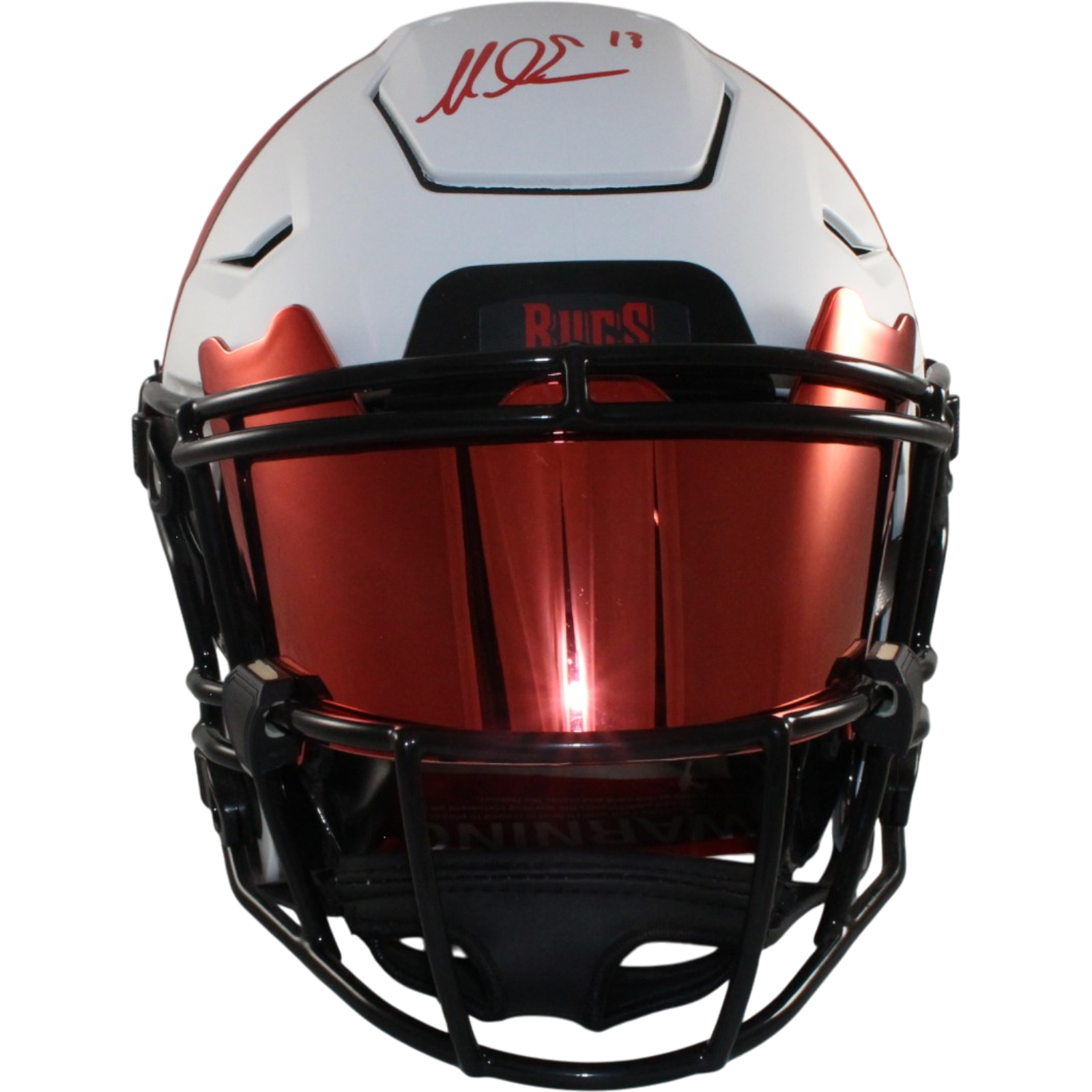 Mike Evans Autographed Tampa Bay Buccaneers Lunar SpeedFlex Visor Beckett 57302
