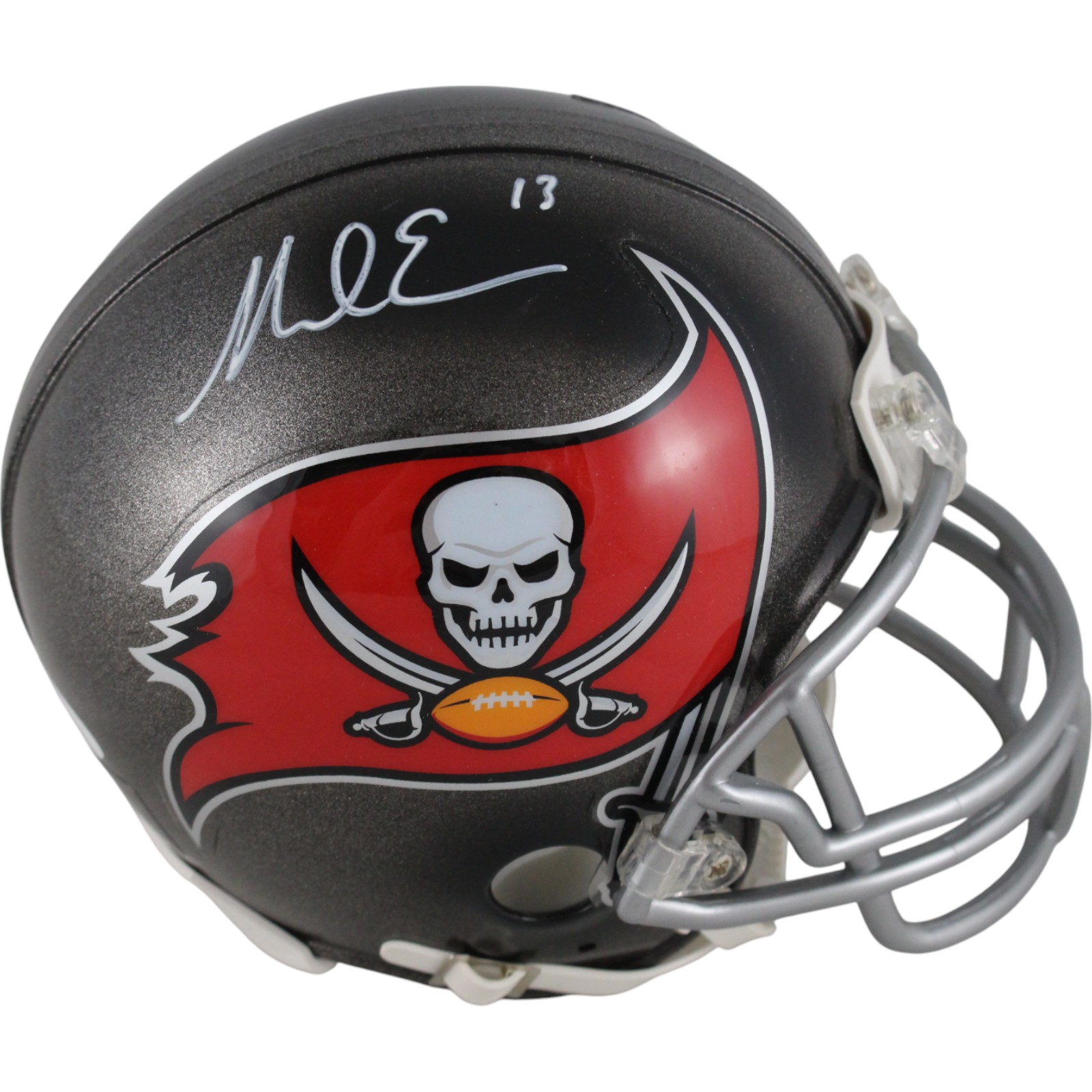Mike Evans Autographed/Signed Tampa Bay Buccaneers VSR4 Mini Helmet JSA 49802