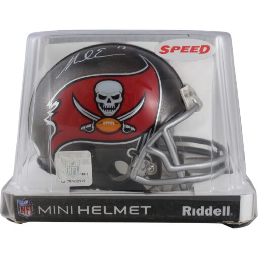 Mike Evans Autographed/Signed Tampa Bay Buccaneers VSR4 Mini Helmet JSA 49802