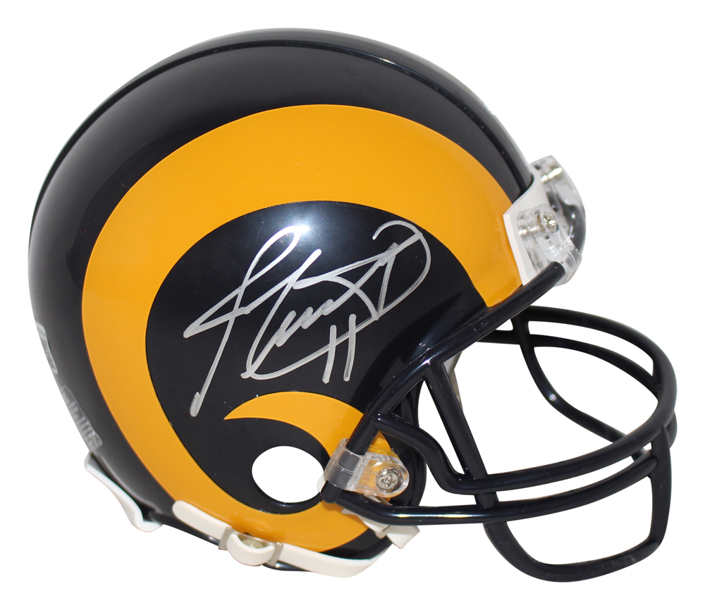 Jim Everett Autographed/Signed Los Angeles Rams 1981-99 Mini Helmet BAS