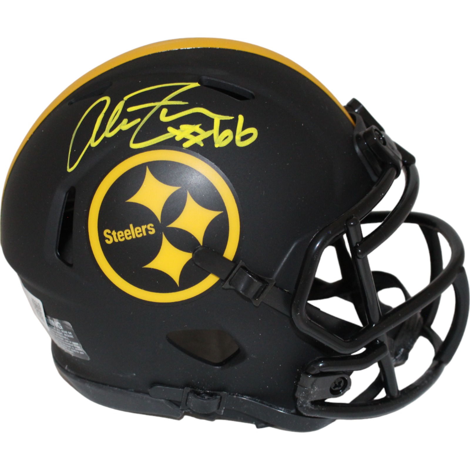 Alan Faneca Signed Pittsburgh Steelers Eclipse Mini Helmet Beckett